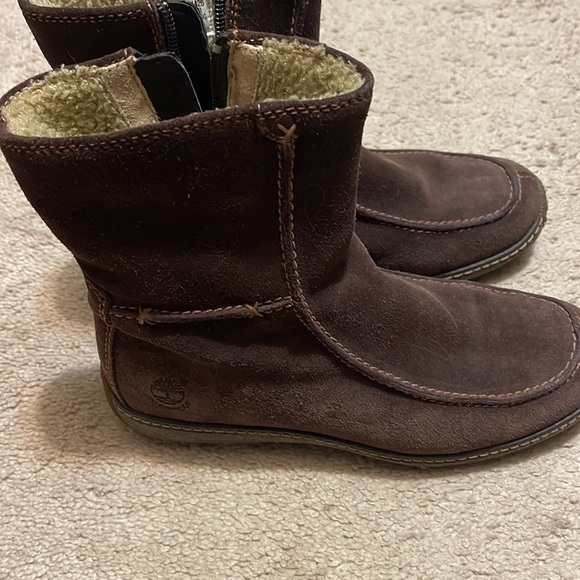 Real leather waterproof Timberland boots - Picture 6 of 9